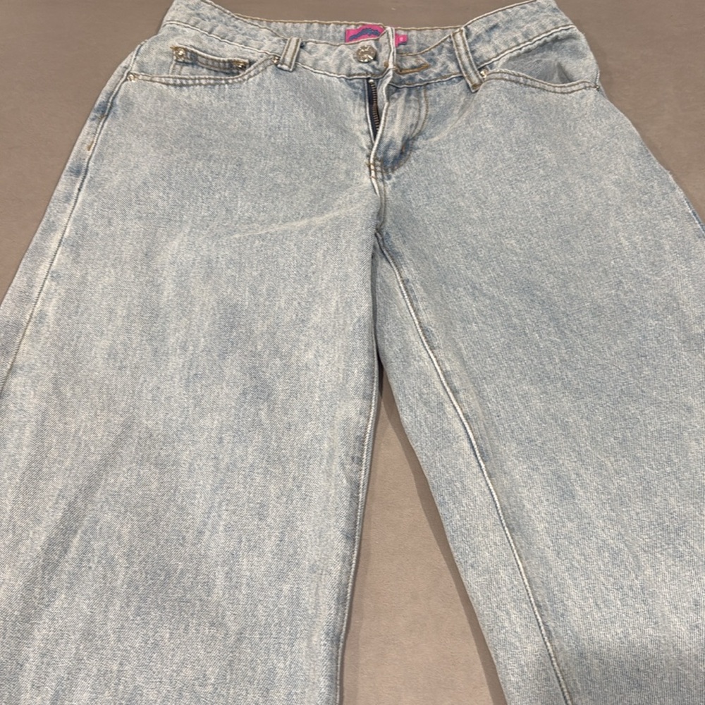 Edikted Bow Jeans size XS - Picture 2 of 6